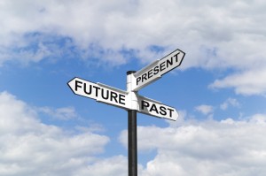 Future Past & Present Signpost In The Sky